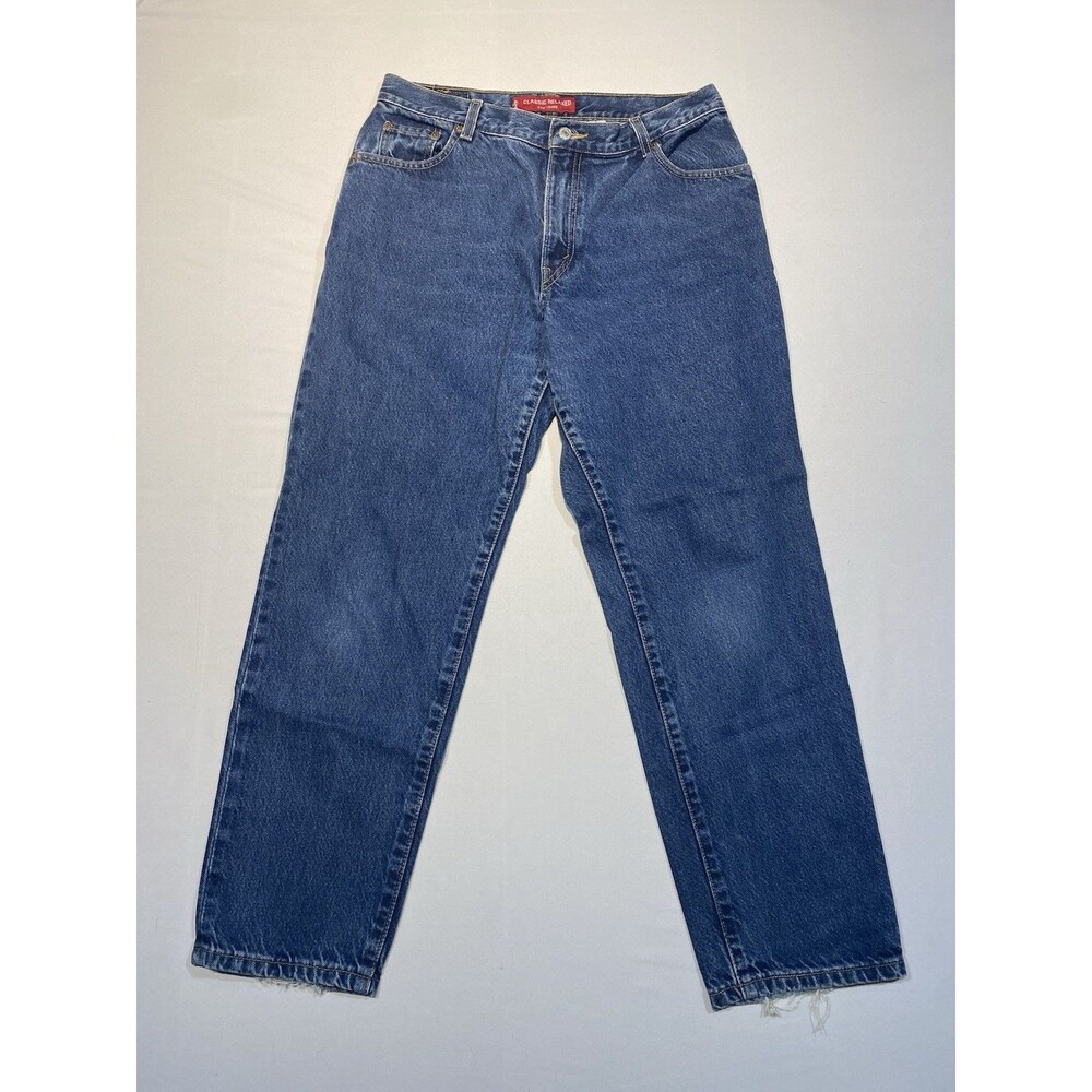 Levi's 550 Jeans Womens 14 Relaxed Fit Tapered Light Wash Blue Denim Pockets
